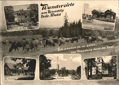 Tabarz Wanderziel am Rennsteig  Kat. Tabarz Thueringer Wald