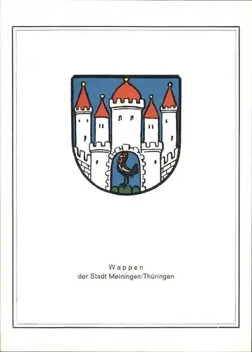 Meiningen Stadtwappen Kat. Meiningen