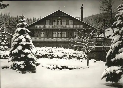 Tabarz Hotel Schweizerhaus Winter Kat. Tabarz Thueringer Wald