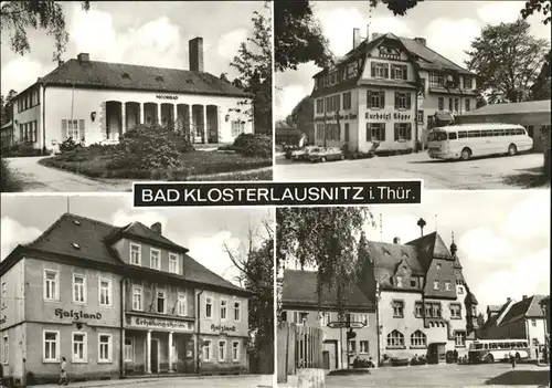 Bad Klosterlausnitz Moorbad Holzland Erholungsheim Kat. Bad Klosterlausnitz