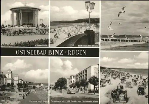 Binz Ruegen Strand Konzerthalle Kurhaus Kat. Binz