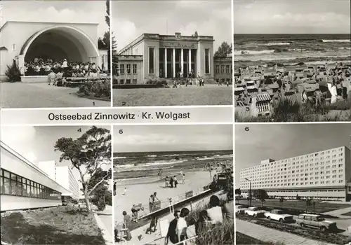 Zinnowitz Ostseebad Konzertpavillon Kulturhaus Strandleben Erholungsheim IG Wismut Roter Oktober Kat. Zinnowitz