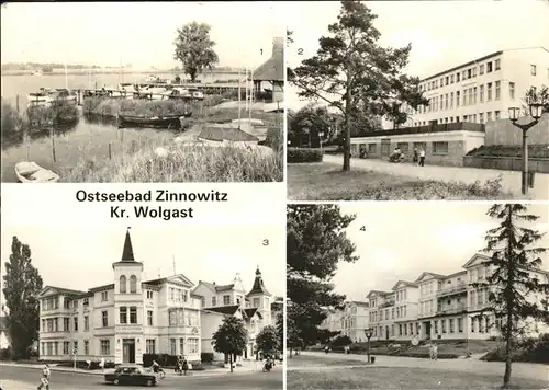 Zinnowitz Hafen Achterwasser Erholungsheim Bitterfeld Rat der Gemeinde Kurverwaltung Strandpromenade  Kat. Zinnowitz