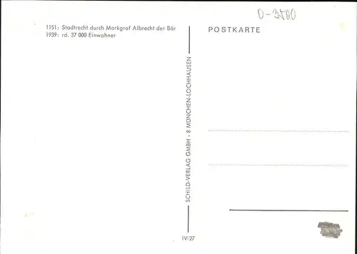 Stendal Stadtwappen Stendal Altmark Kat. Stendal