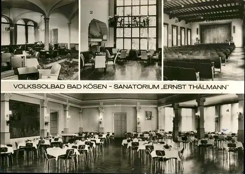 Bad Koesen Sanatorium Ernst Thaelmann Wintergarten Kat. Bad Koesen