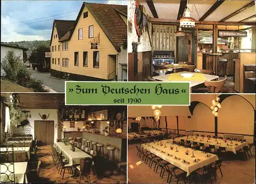 Michelstadt zum Deutschen Haus Speisegaststaette Kat. Michelstadt