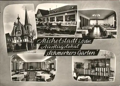 Michelstadt Schmerkers Garten Ausflugslokal Bar Kat. Michelstadt