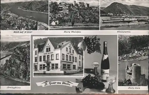 pw16834 St Goar Hotel Weinstube Cafe Hauser Kategorie. Sankt Goar Alte Ansichtskarten