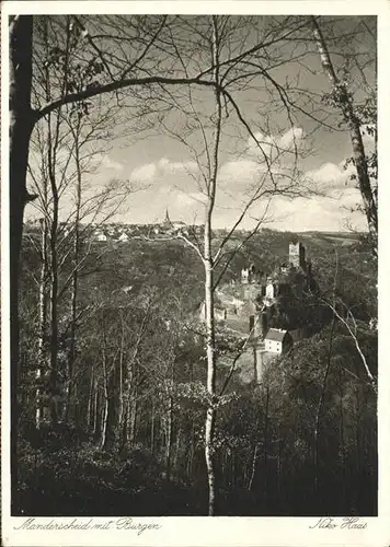 Manderscheid Eifel Burgen / Manderscheid /Bernkastel-Wittlich LKR