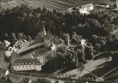 Bad Berleburg Flugaufnahme Schloss Naturheilklinik Odeborn Kat. Bad Berleburg