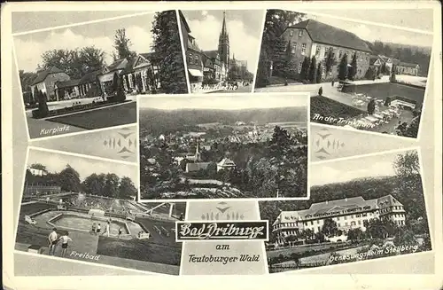 Bad Driburg Stellberg Genesungsheim Trinkhalle Freibad Kurplatz Kat. Bad Driburg