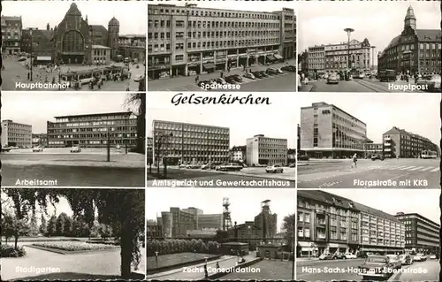 Gelsenkirchen Florastr. KKB Hans Sachs Haus Zeche Hauptbahnof Kat. Gelsenkirchen