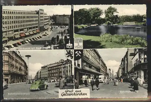 Gelsenkirchen Sparkasse Bahnhofsvorplatz Wappen Neumarkt Kat. Gelsenkirchen