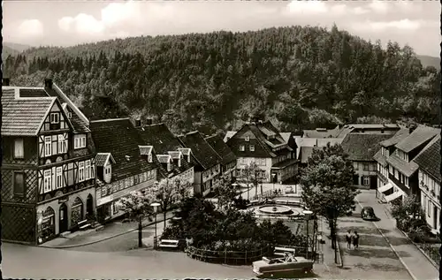 Lautenthal Marktplatz Hotel Waldschloesschen Kat. Langelsheim