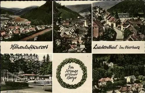 Lautenthal Teilansichten Lautenthal Schwimmbad Waldschloesschen Lesehalle Kat. Langelsheim