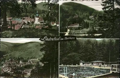 Lautenthal Teilansichten Lautenthal Kirche Freibad Kat. Langelsheim