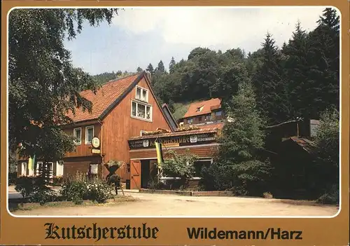 Wildemann Restaurant Kutscherstube Kegelbahn Kat. Wildemann