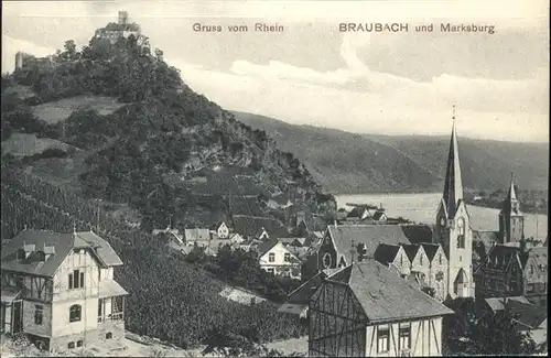 Braubach Rhein Braubach Marksburg * / Braubach /Rhein-Lahn-Kreis LKR