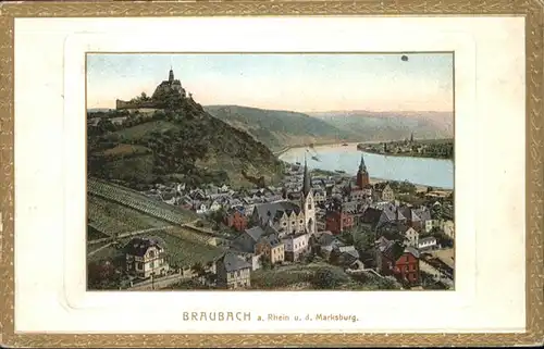 Braubach Rhein Braubach Marksburg x / Braubach /Rhein-Lahn-Kreis LKR