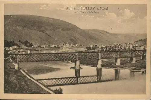 Alf Eisenbahnbruecke Bullay Mosel *