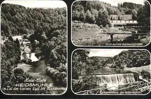 Manderscheid Eifel Manderscheid Eifel Hotel Cafe Heidsmuehle Schwimmbad * / Manderscheid /Bernkastel-Wittlich LKR