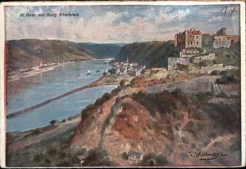 St Goar Burg Rheinfels Kuenstler T. Heilinger *