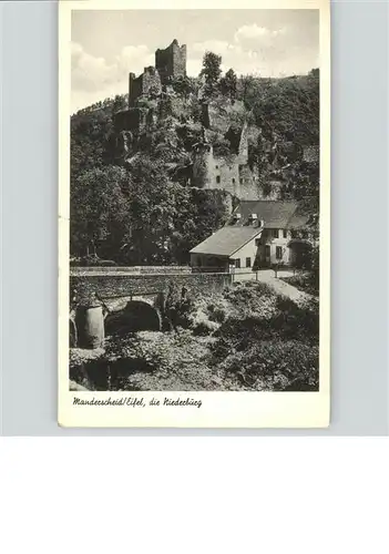 Manderscheid Eifel Manderscheid Niederburg x / Manderscheid /Bernkastel-Wittlich LKR