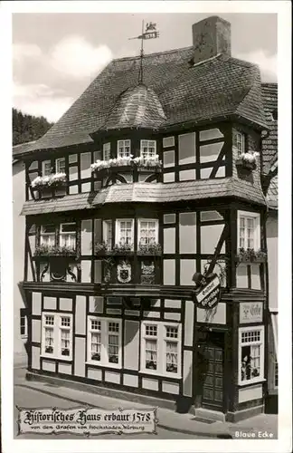 Adenau Historisches Haus Blaue Ecke *