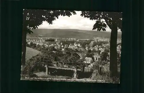 wb14857 Meschede Meschede Benediktinerabtei Koenigsmuenster Kategorie. Arnsberg Alte Ansichtskarten