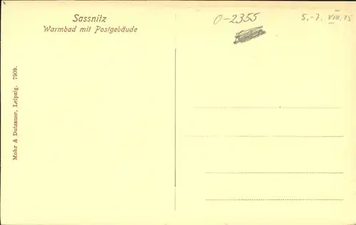 Sassnitz Warmbad Postgebaeude *