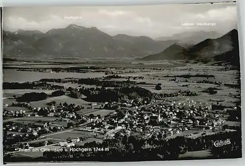 Prien Chiemsee Prien Chiemsee Fliegeraufnahme ungelaufen ca. 1955 / Prien a.Chiemsee /Rosenheim LKR