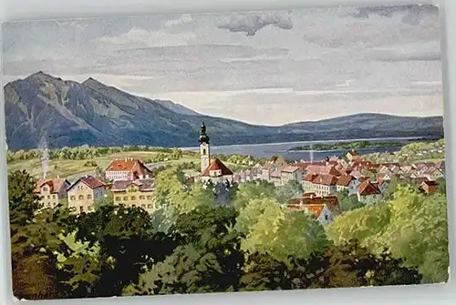 Murnau Murnau KuenstlerF. Bernhard ungelaufen ca. 1910 / Murnau a.Staffelsee /Garmisch-Partenkirchen LKR