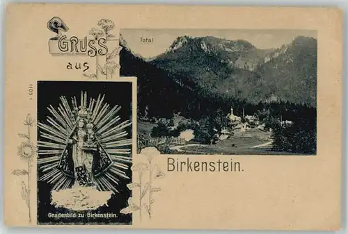 Birkenstein Birkenstein Gnadenbild  ungelaufen ca. 1900 / Fischbachau /Miesbach LKR