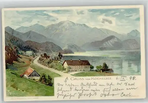 Kochel See KuenstlerH. Deuchert x 1898