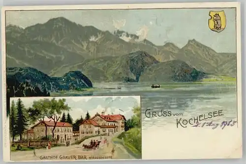 Kochel See Kochel See Gasthof Grauer Baer ungelaufen ca. 1900 / Kochel a.See /Bad Toelz-Wolfratshausen LKR