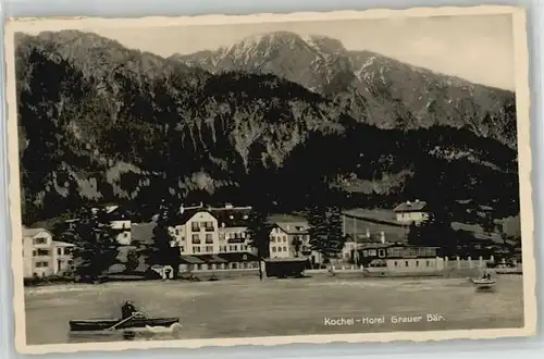 Kochel See Hotel Grauer Baer x 1934