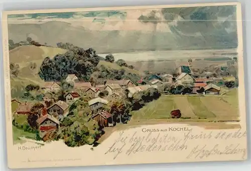 Kochel See KuenstlerH. Deuchert x 1900