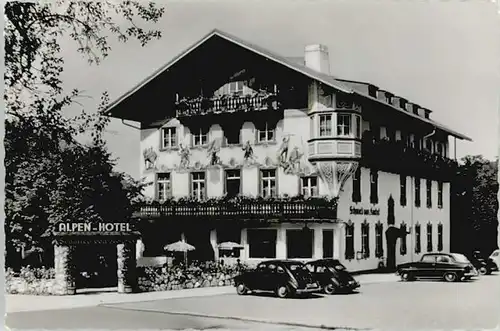 Kochel See Hotel Schmied o 1956