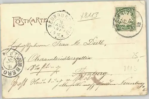 Kochel See Gasthof Kesselberg x 1903