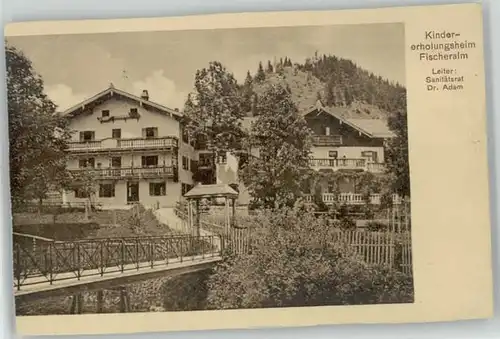 Miesbach [Stempelabschlag] Kindererholungsheim Fischeralm x 1927