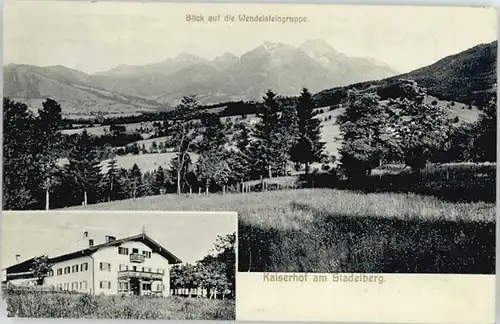 Miesbach Miesbach [Stempelabschlag] Kaiserhof Stadelberg x 1913 / Miesbach /Miesbach LKR