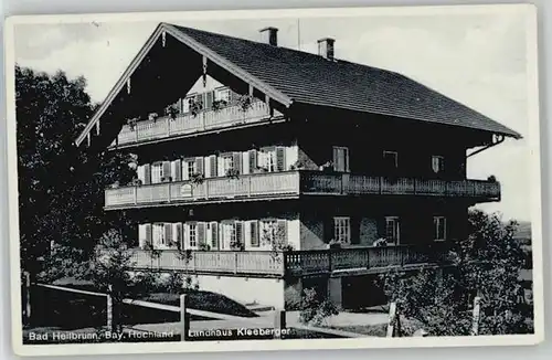 Bad Heilbrunn Bad Heilbrunn Landhaus Kleeberger x 1937 / Bad Heilbrunn /Bad Toelz-Wolfratshausen LKR