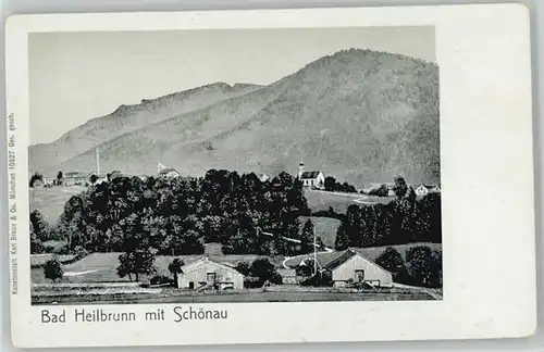 Bad Heilbrunn Bad Heilbrunn Schoenau ungelaufen ca. 1920 / Bad Heilbrunn /Bad Toelz-Wolfratshausen LKR