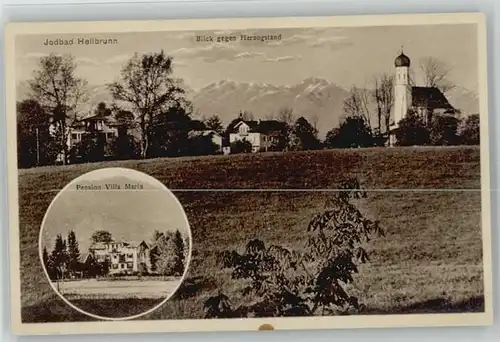 Bad Heilbrunn Bad Heilbrunn Pension Villa Maria ungelaufen ca. 1920 / Bad Heilbrunn /Bad Toelz-Wolfratshausen LKR