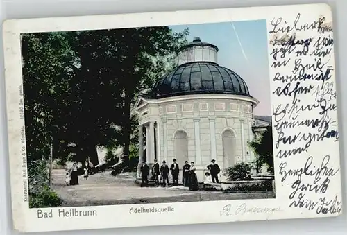 Bad Heilbrunn Adelheidsquelle x 1906