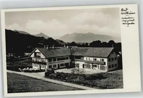 Bad Heilbrunn Bad Heilbrunn Wetterstein  ungelaufen ca. 1955 / Bad Heilbrunn /Bad Toelz-Wolfratshausen LKR