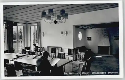 Bad Heilbrunn Bad Heilbrunn Wandelhalle ungelaufen ca. 1955 / Bad Heilbrunn /Bad Toelz-Wolfratshausen LKR