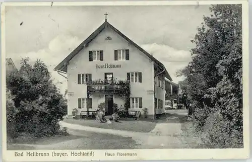 Bad Heilbrunn Bad Heilbrunn Landhaus Flossmann x 1929 / Bad Heilbrunn /Bad Toelz-Wolfratshausen LKR