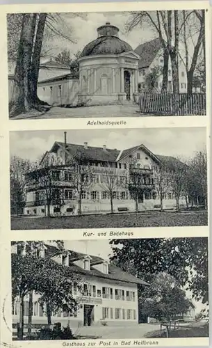 Bad Heilbrunn Bad Heilbrunn Adelheidsquelle Gasthaus Post x 1911 / Bad Heilbrunn /Bad Toelz-Wolfratshausen LKR