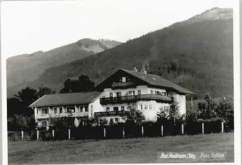 Bad Heilbrunn Haus Talblick x 1963